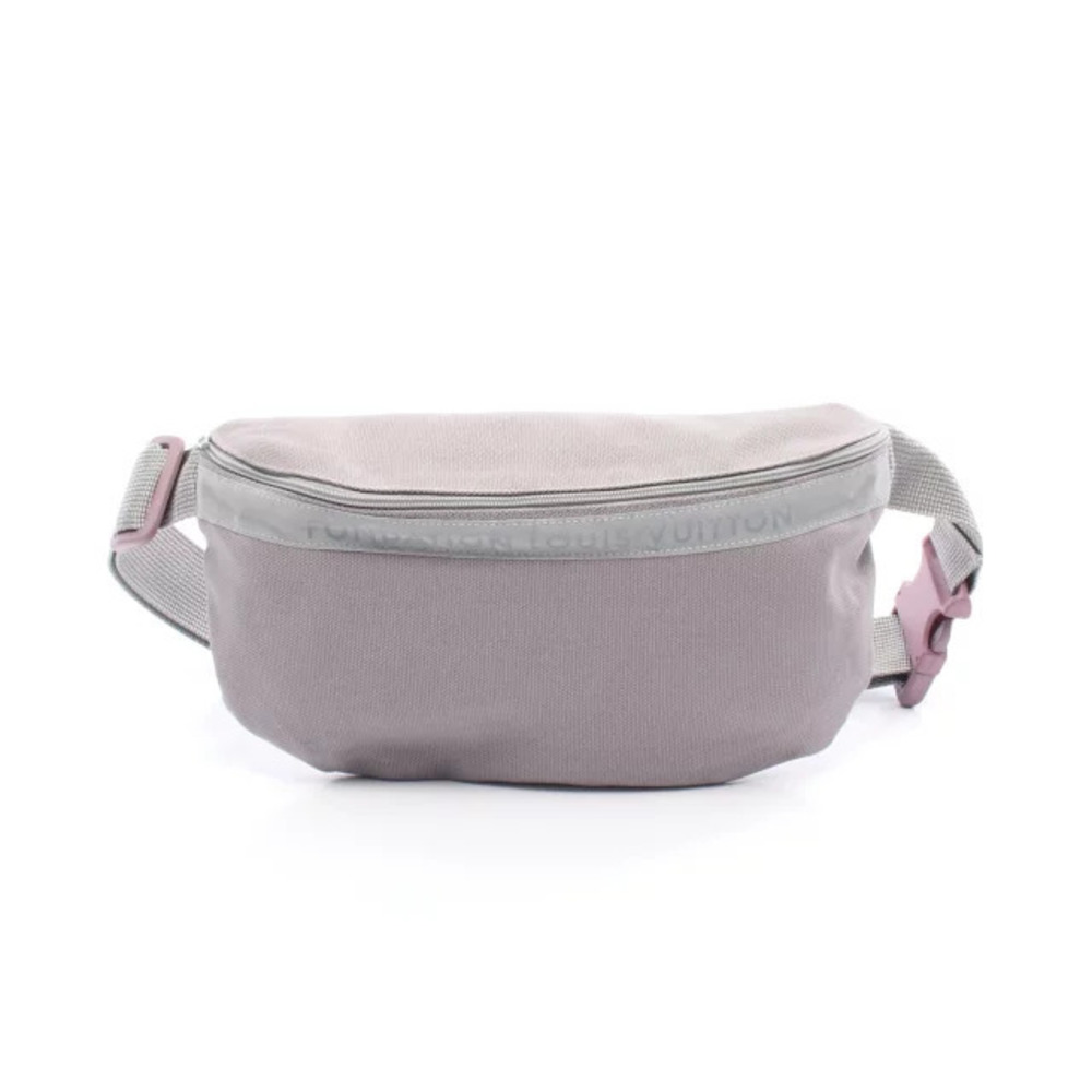 Louis Vuitton Fondation Waist Bag Body Belt Bum Crossbody Canvas Gray